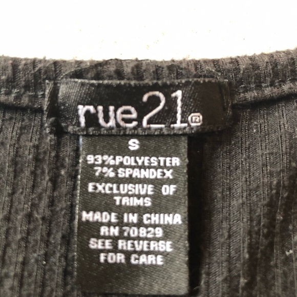 Black Ribbed Shirt - Picture 2 of 2